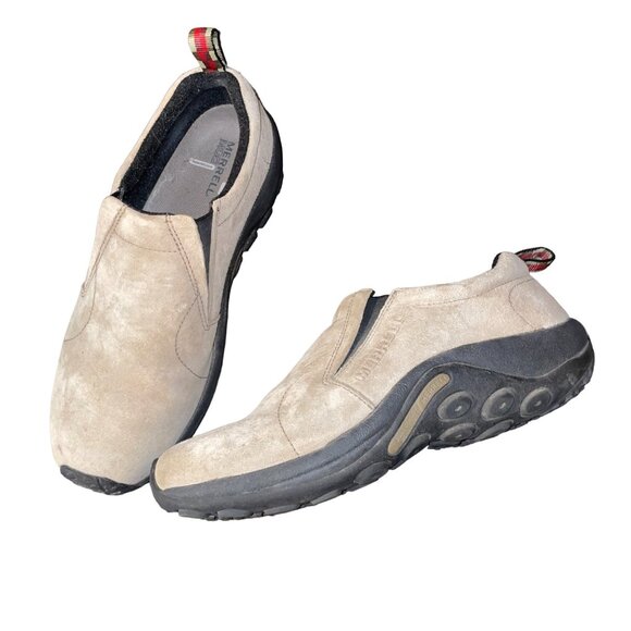 Merrell Mens Suede Slip-On Shoes With Dual Density Sole, Ortholite, & Pull Tab S - Picture 1 of 10